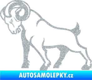 Samolepka Kozel 002 levá Ultra Metalic stříbrná metalíza