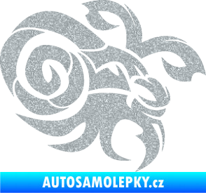 Samolepka Kozoroh 003 pravá Ultra Metalic stříbrná metalíza