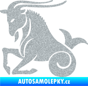 Samolepka Kozoroh 004 levá Ultra Metalic stříbrná metalíza