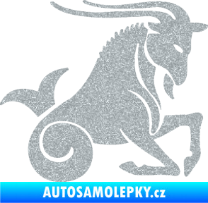 Samolepka Kozoroh 004 pravá Ultra Metalic stříbrná metalíza