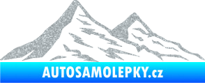 Samolepka Krajina hory 009 pravá Ultra Metalic stříbrná metalíza