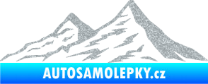 Samolepka Krajina hory 009 levá Ultra Metalic stříbrná metalíza