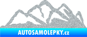 Samolepka Krajina hory 013 pravá Ultra Metalic stříbrná metalíza