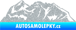 Samolepka Krajina hory 024 pravá Ultra Metalic stříbrná metalíza