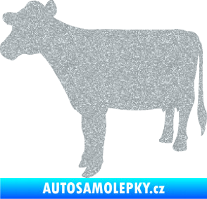 Samolepka Kráva 001 levá Ultra Metalic stříbrná metalíza