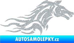 Samolepka Kůň 078 pravá Ultra Metalic stříbrná metalíza