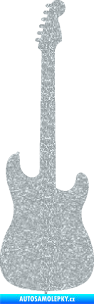 Samolepka Kytara elektrická Ultra Metalic stříbrná metalíza