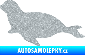 Samolepka Lachtan 001 levá Ultra Metalic stříbrná metalíza