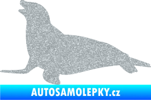 Samolepka Lachtan 002 levá Ultra Metalic stříbrná metalíza