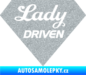 Samolepka Lady driven diamant Ultra Metalic stříbrná metalíza