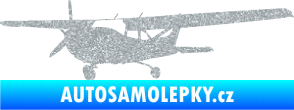 Samolepka Letadlo 014 levá Ultra Metalic stříbrná metalíza