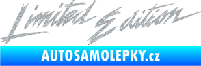 Samolepka Limited edition new 001 v řádce Ultra Metalic stříbrná metalíza