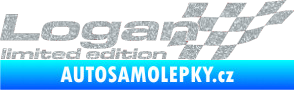 Samolepka Logan limited edition pravá Ultra Metalic stříbrná metalíza
