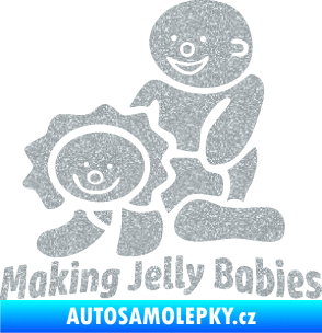 Samolepka Making jelly babies Ultra Metalic stříbrná metalíza