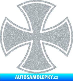Samolepka Maltézský kříž 003 Ultra Metalic stříbrná metalíza