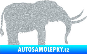 Samolepka Mamut 001 pravá Ultra Metalic stříbrná metalíza