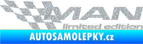 Samolepka MAN limited edition levá Ultra Metalic stříbrná metalíza