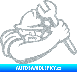 Samolepka Mechanik 001 pravá Ultra Metalic stříbrná metalíza