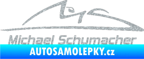 Samolepka Michael Schumacher 002 Ultra Metalic stříbrná metalíza