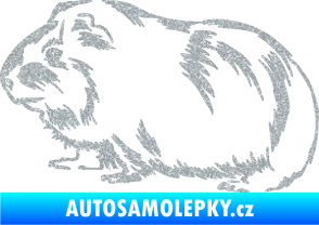 Samolepka Morče 002 levá Ultra Metalic stříbrná metalíza