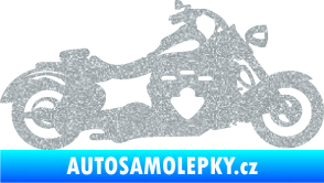 Samolepka Motorka 056 pravá Ultra Metalic stříbrná metalíza