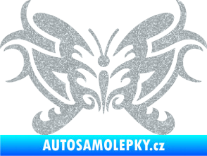 Samolepka Motýl 015 Ultra Metalic stříbrná metalíza
