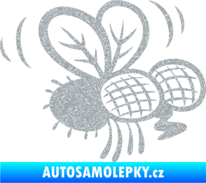Samolepka Moucha 002 pravá Ultra Metalic stříbrná metalíza