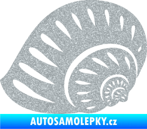 Samolepka Mušle 004 levá ulita Ultra Metalic stříbrná metalíza