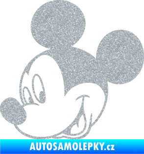 Samolepka Myšák Mickey 001 levá Ultra Metalic stříbrná metalíza