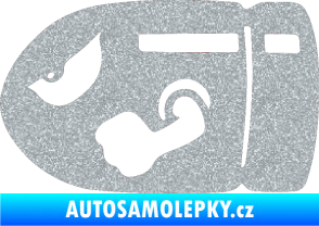 Samolepka Náboj 001 levá Ultra Metalic stříbrná metalíza