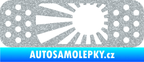 Samolepka Náplast 002 levá Ultra Metalic stříbrná metalíza