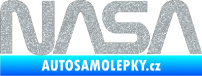 Samolepka NASA nápis Ultra Metalic stříbrná metalíza