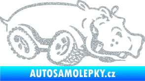 Samolepka Off Road 006 pravá hroch Ultra Metalic stříbrná metalíza