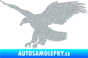 Samolepka Orel 013 levá Ultra Metalic stříbrná metalíza