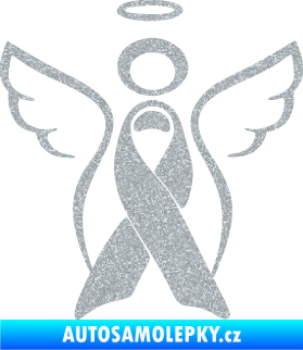 Samolepka Památeční andělíček memory Ultra Metalic stříbrná metalíza