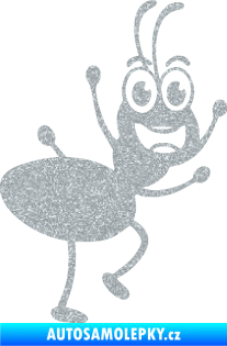 Samolepka Pan mravenec pravá Ultra Metalic stříbrná metalíza
