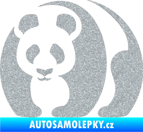 Samolepka Panda 001 levá Ultra Metalic stříbrná metalíza