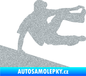 Samolepka Parkour 001 pravá Ultra Metalic stříbrná metalíza