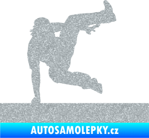 Samolepka Parkour 002 pravá Ultra Metalic stříbrná metalíza