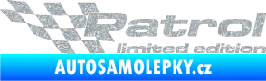 Samolepka Patrol limited edition levá Ultra Metalic stříbrná metalíza