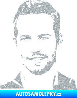Samolepka Paul Walker 001 levá Ultra Metalic stříbrná metalíza