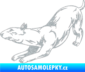 Samolepka Pes 009 levá Ultra Metalic stříbrná metalíza