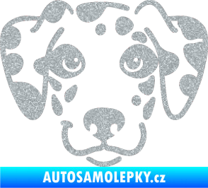 Samolepka Pes 064 Dalmatin Ultra Metalic stříbrná metalíza