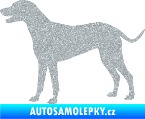 Samolepka Pes 095 levá Dalmatin Ultra Metalic stříbrná metalíza