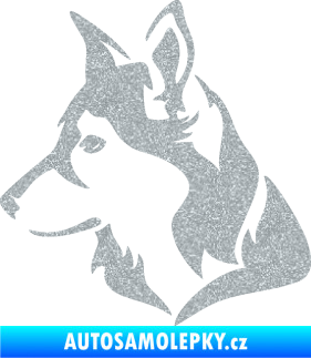 Samolepka Pes 165 levá Ultra Metalic stříbrná metalíza