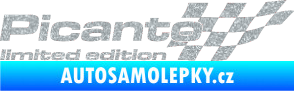 Samolepka Picanto limited edition pravá Ultra Metalic stříbrná metalíza