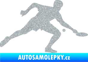 Samolepka Ping pong 001 pravá Ultra Metalic stříbrná metalíza