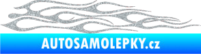 Samolepka Plameny 003 Ultra Metalic stříbrná metalíza