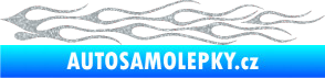 Samolepka Plameny 005 Ultra Metalic stříbrná metalíza