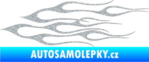 Samolepka Plameny 017 Ultra Metalic stříbrná metalíza